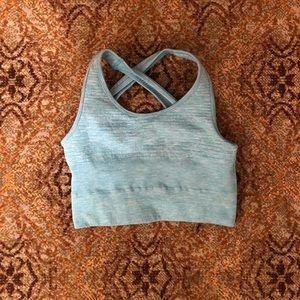 Alphalete Cayman Blue Sports Bra